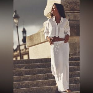 NWT zara linen skirt